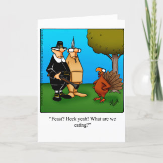 Funny Thanksgiving Humour Gretting Card