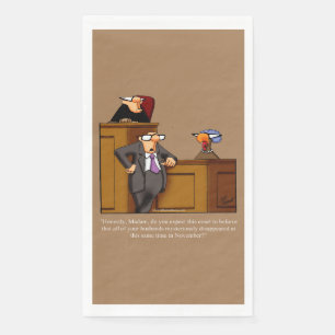 Funny Thanksgiving Humour Guest Towels Napkin