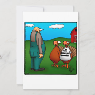 Funny Thanksgiving Humour Holiday Card