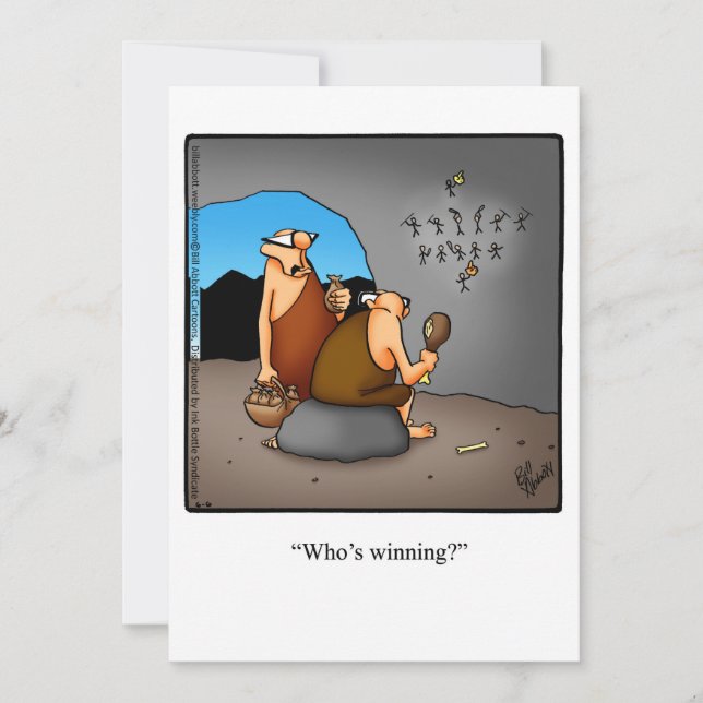 Funny Thanksgiving Humour Holiday Card (Front)
