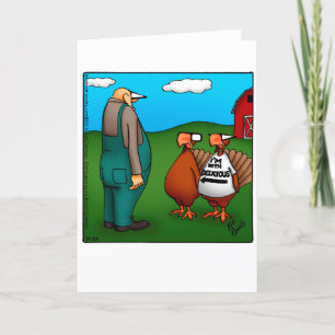Funny Thanksgiving Humour Holiday Greeting Card