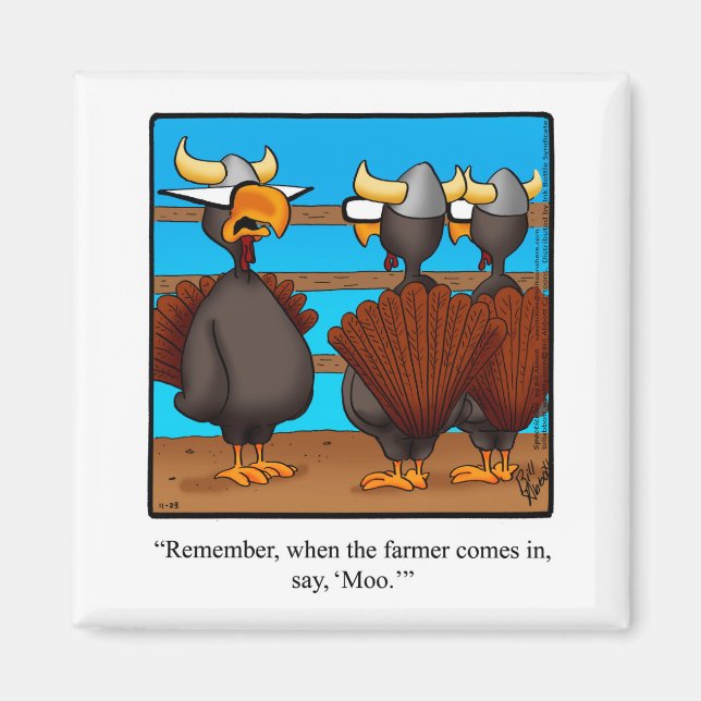 Funny Thanksgiving Humour Magnet Gift (Front)