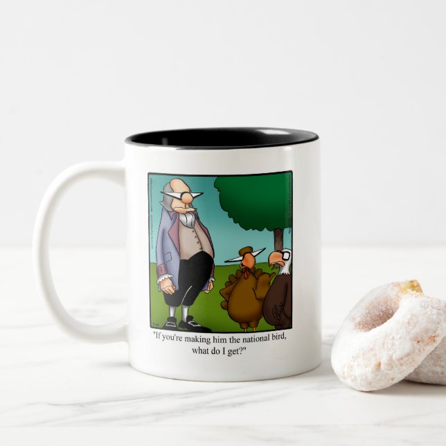 Funny Thanksgiving Humour Mug Gift (With Donut)