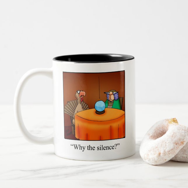 Funny Thanksgiving Humour Mug Gift (With Donut)