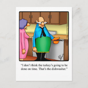 Funny Thanksgiving Humour Postcard