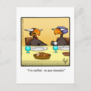 Funny Thanksgiving Humour Postcard