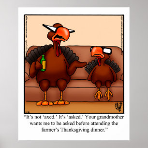 Funny Thanksgiving Humour Poster
