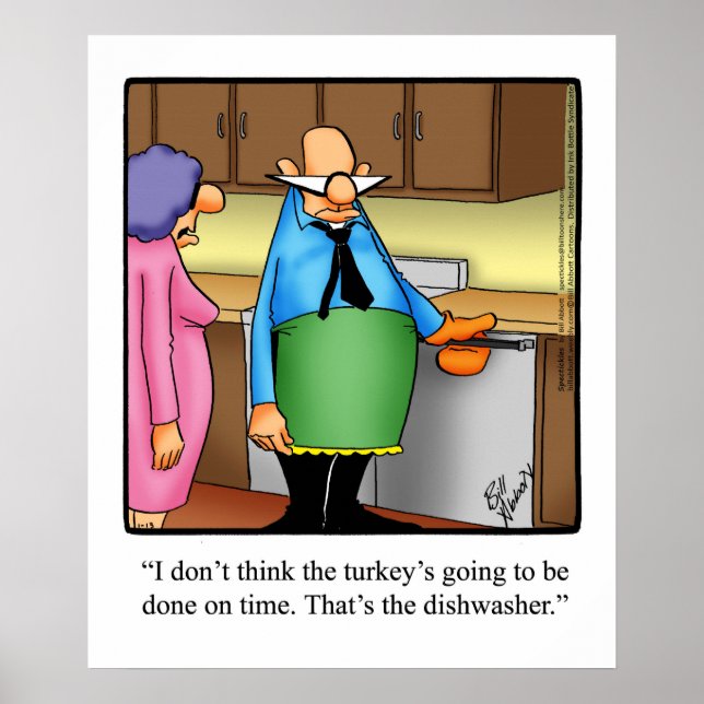 Funny Thanksgiving Humour Poster (Front)