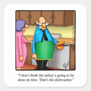 Funny Thanksgiving Humour Stickers