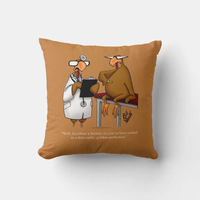 Funny Thanksgiving Humour Throw Pillow Gift (Front)
