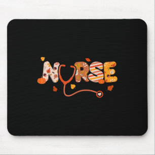 Funny Thanksgiving Nurse Turkey Day Fall Love RN E Mouse Mat