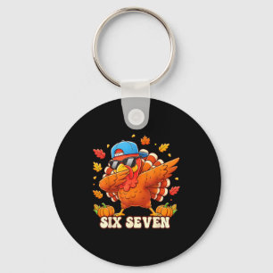 Funny Thanksgiving Outfit Kids Toddler Boys Dab Tu Key Ring