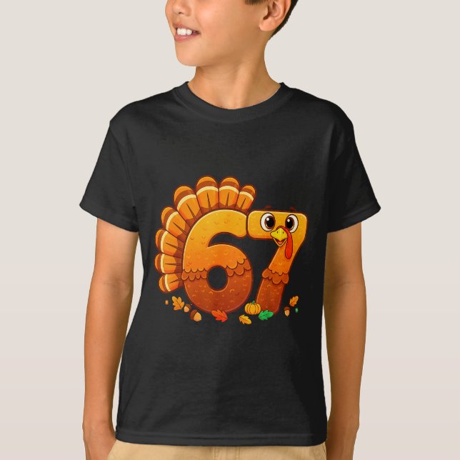 Funny Thanksgiving Outfit Kids Toddler Boys Men 67 T-Shirt (Front)