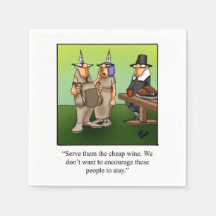Funny Thanksgiving Party Napkins