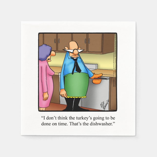 Funny Thanksgiving Party Napkins (Front)