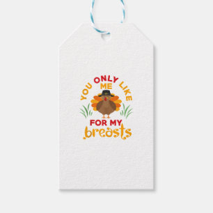 Funny Thanksgiving Pilgrim Turkey Gift Tags