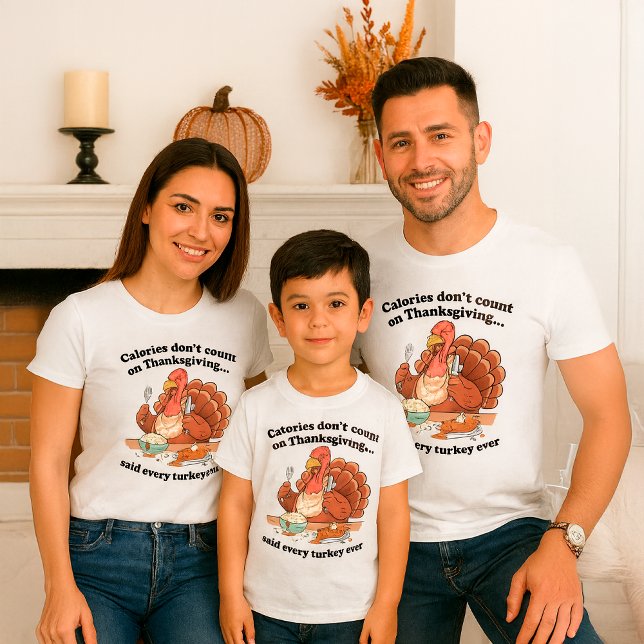 Funny Thanksgiving Quote Calories Don’t Count T-Shirt (Creator Uploaded)