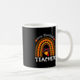 Funny Thanksgiving Rainbow Leopard Fall One Thankf Coffee Mug