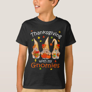 Funny Thanksgiving S For Women Gnome - Gnomies Gif T-Shirt
