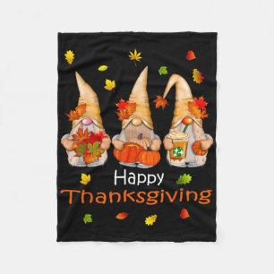 Funny Thanksgiving Shirts For Women Gnome - Gnomie Fleece Blanket