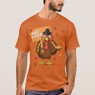 Funny thanksgiving turkey apparel women men Eat Pi T-Shirt