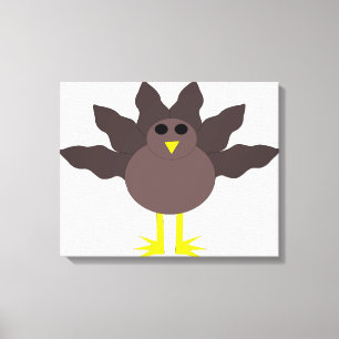Funny Thanksgiving Turkey Canvas Print