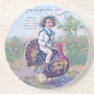 Funny Thanksgiving Turkey Coaster