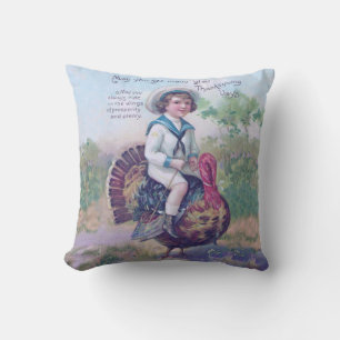 Funny Thanksgiving Turkey Cushion