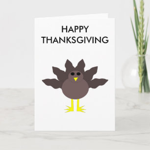 Funny Thanksgiving Turkey Customisable Card