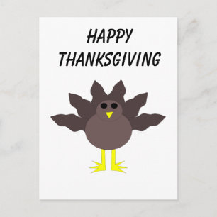 Funny Thanksgiving Turkey Customisable Postcard
