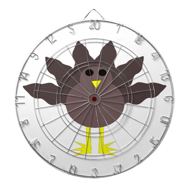Funny Thanksgiving Turkey Dart Board (Front)