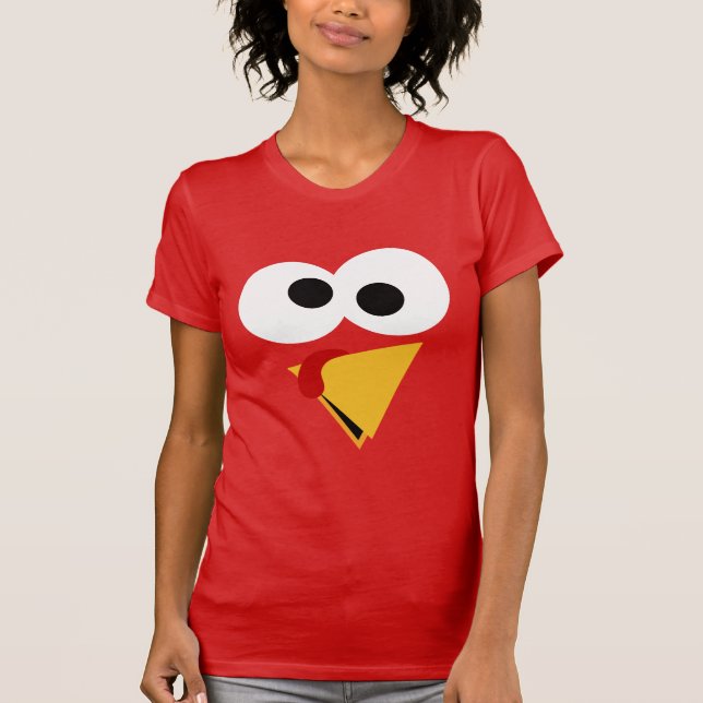 Funny Thanksgiving Turkey Face T-Shirt (Front)