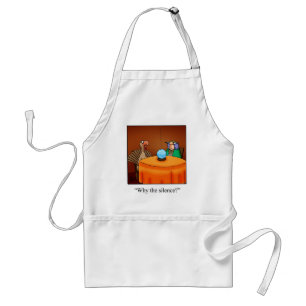 Funny Thanksgiving Turkey Fortune Cartoon Gifts! Standard Apron