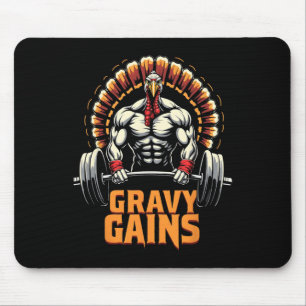 Funny Thanksgiving Turkey Gravy Gains Motivation G Mouse Mat