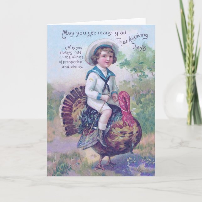 Funny Thanksgiving Turkey Holiday Card (Front)