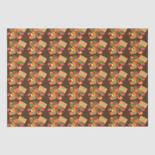 Funny Thanksgiving Turkey Holiday tissue paper