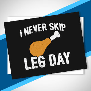 Funny Thanksgiving Turkey Leg Day Quote Drumstick Postcard