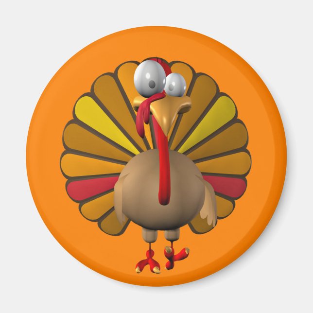 Funny Thanksgiving Turkey Magnet (Front)