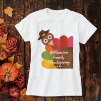 Funny Thanksgiving Turkey Matching Family Custom
