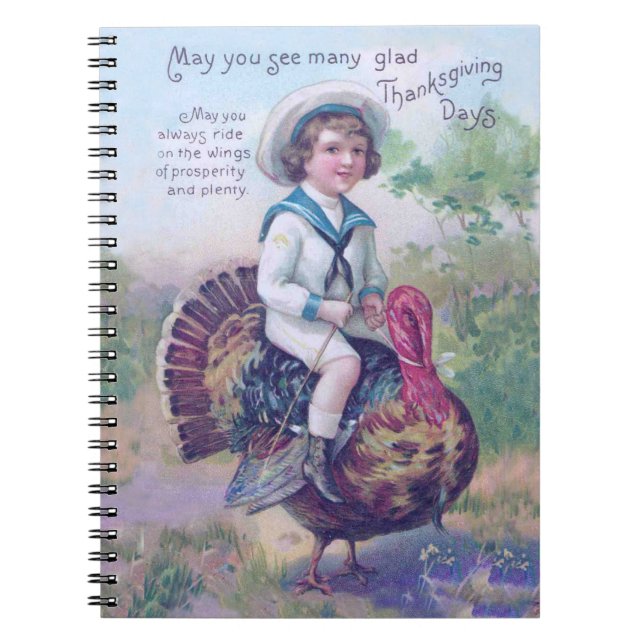 Funny Thanksgiving Turkey Notebook (Front)