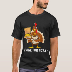 Funny Thanksgiving Turkey Pizza Men Kids Boys Gift T-Shirt
