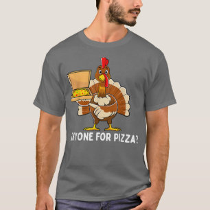 Funny Thanksgiving Turkey Pizza Men Kids Boys Gift T-Shirt