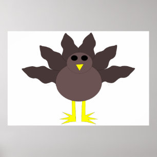 Funny Thanksgiving Turkey Poster
