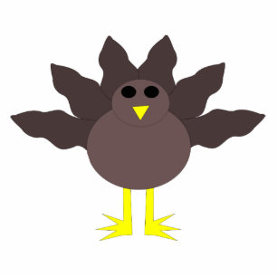 Funny Thanksgiving Turkey Shaped Acrylic Sculpture Standing Photo Sculpture