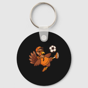 Funny Thanksgiving Turkey Soccer For Kids Youth An Key Ring