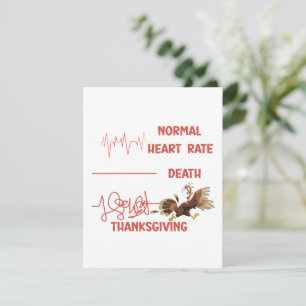 Funny Thanksgiving turkey text. Card