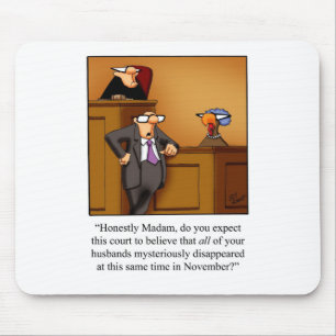 Funny Thanksgiving Turkey Trial! Mouse Mat