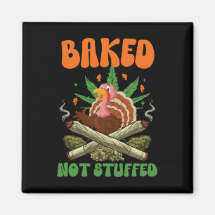Funny Thanksgiving Weed Stoned Turkey Smoker Magnet