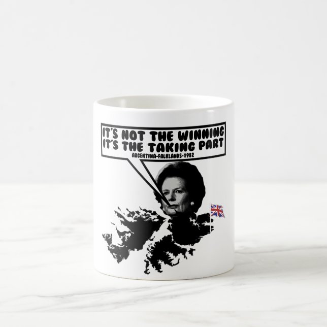 Funny Thatcher Falklands Coffee Mug (Center)