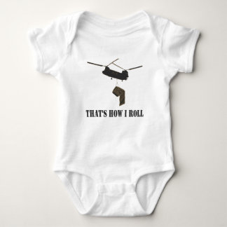 Funny that's how i roll baby bodysuit